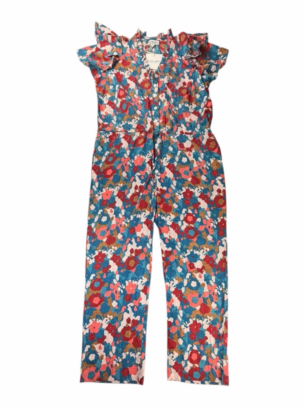 NWT Olivia James The Label Women’s Floral Print Charlotte Jumpsuit Size Medium - Picture 2 of 10